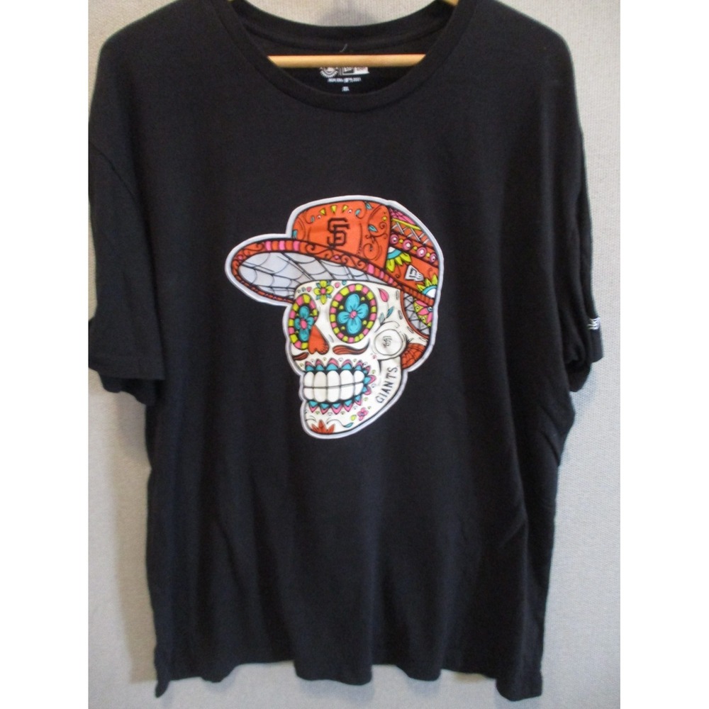 San Francisco Giants New Era Black Sugar Skulls T-Shirt 2XL 2021